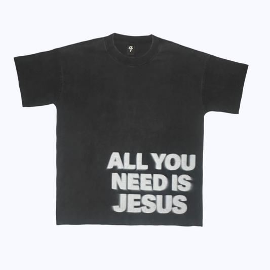 ALL YOU NEED CROP TEE